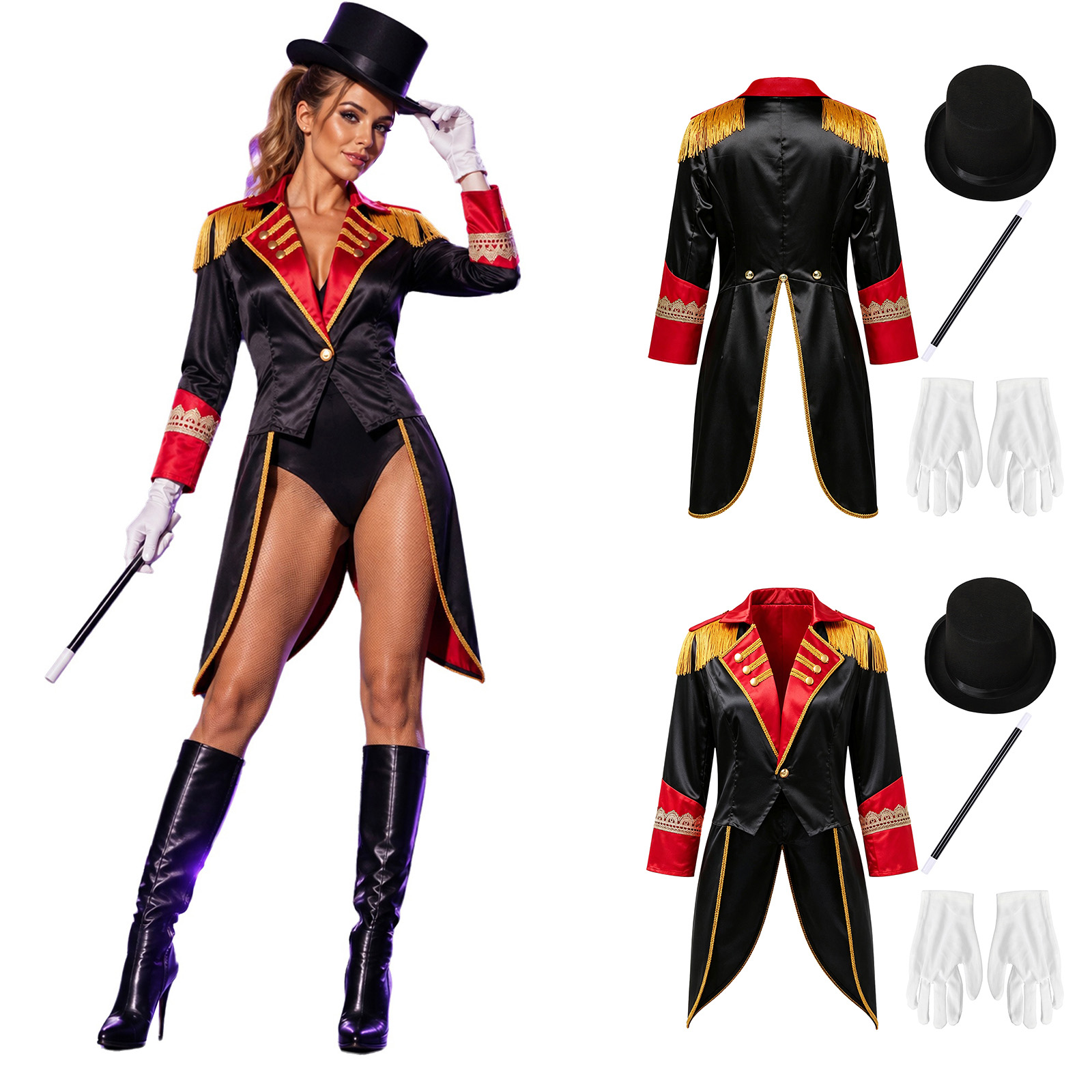 Cocktail Shaker Set - Fato medieval de circo para mulher,