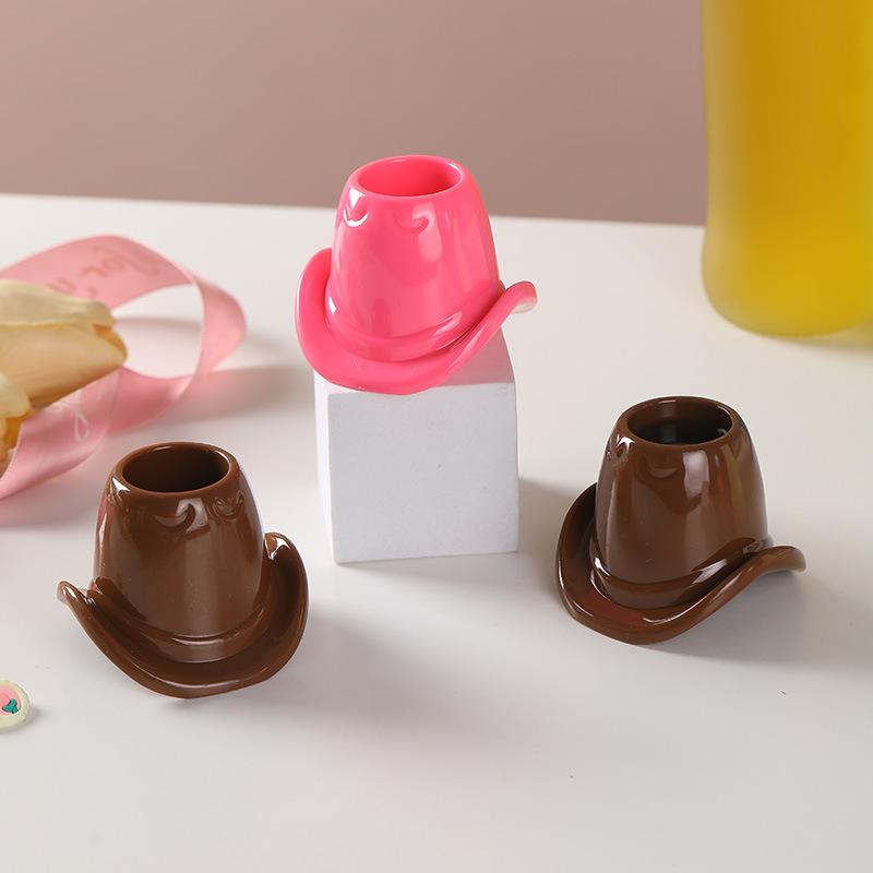 Wine Beer Hat - Copos de vinho reutilizáveis em formato